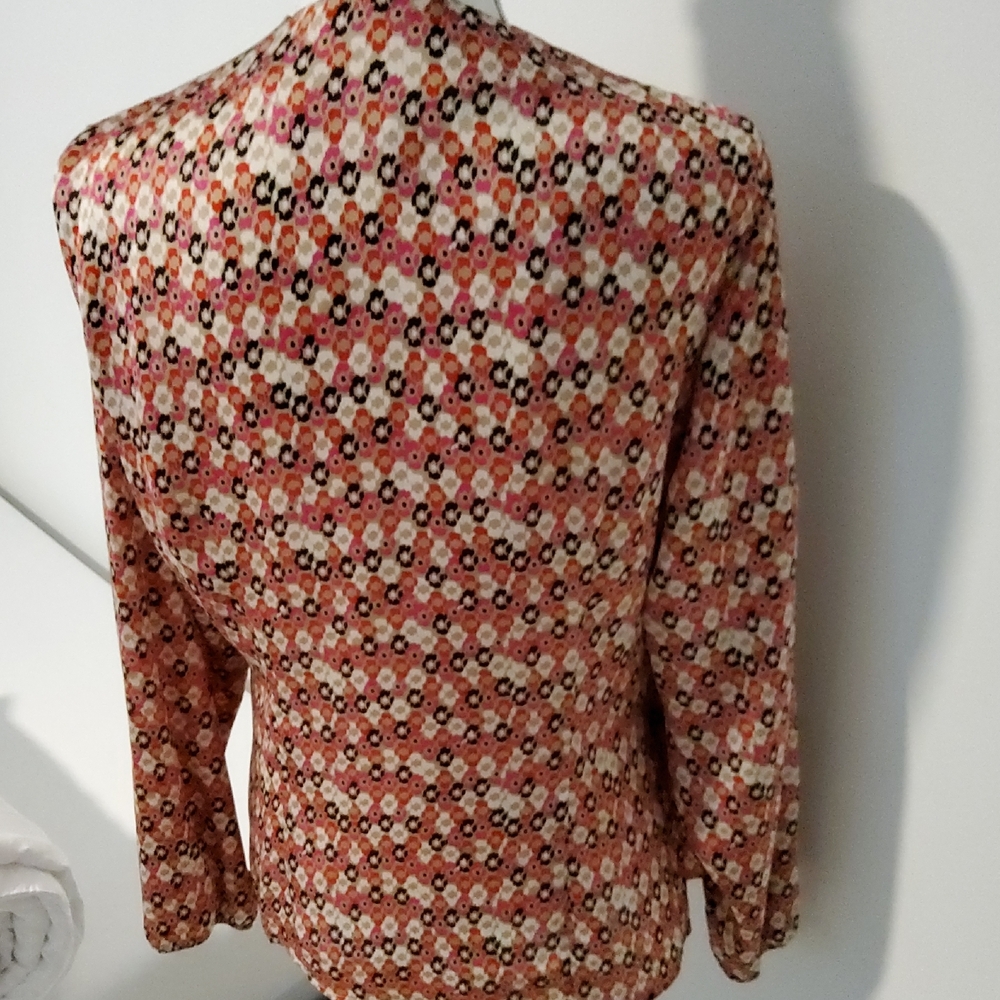 Anne Klein Multicolor Wrap Blouse - image 6